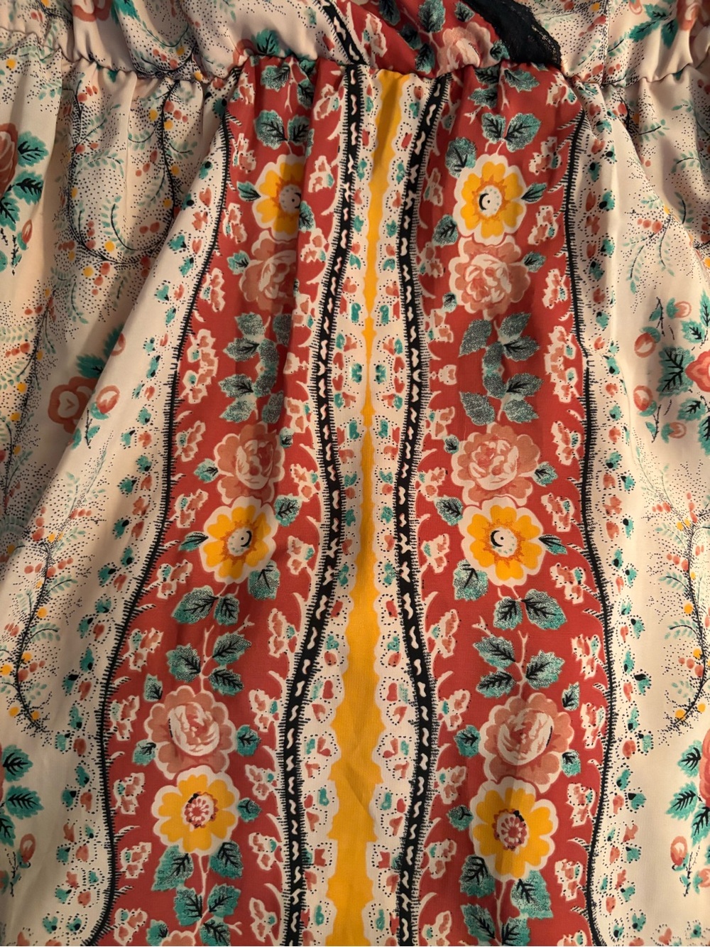Vintage Y2K Cope Babydoll Slip Dress Tapestry Small - Picture 3 of 9